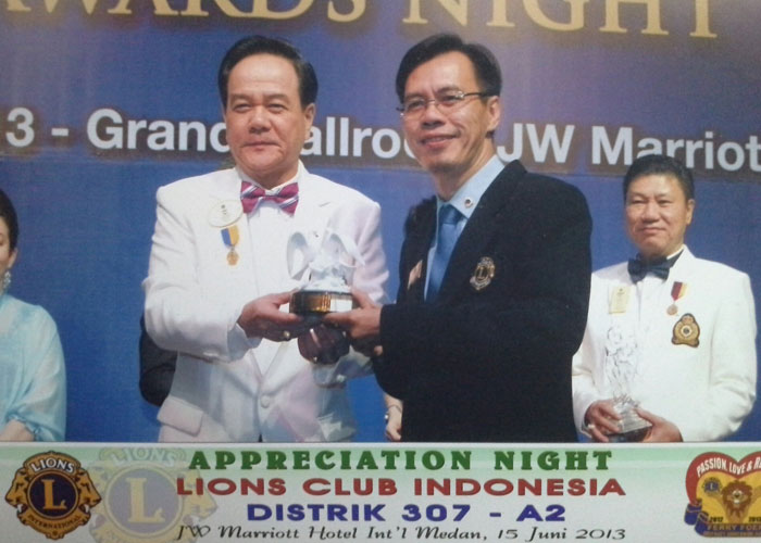 Appreciation from District Governor LCI, Dist-307A2